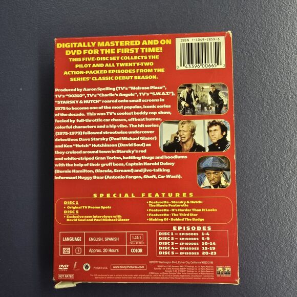 Starsky And Hutch - The Complete First Season 1 (DVD, 5-Disc Set) 1975 TV Series - Picture 3 of 8